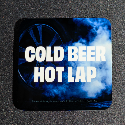 Drinks Coaster - Cold Beer Hot Lap