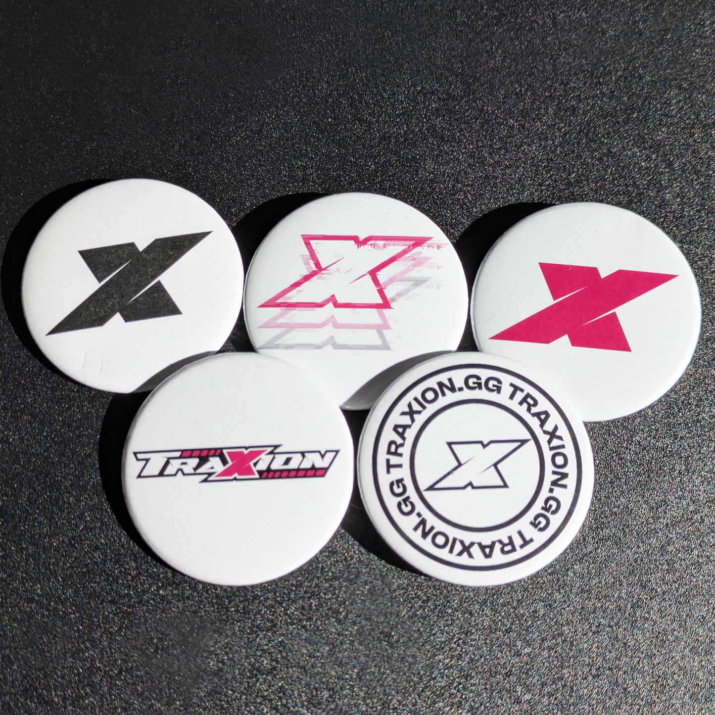 Pin Buttons - TraxionGG Logos