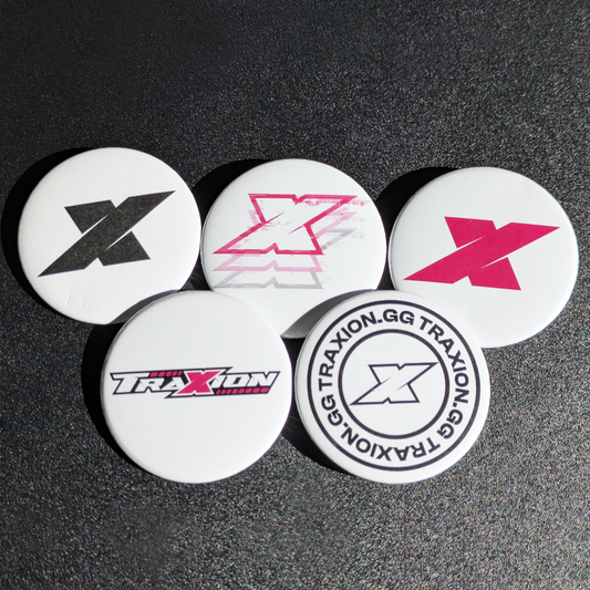 Pin Buttons - TraxionGG Logos